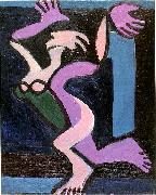 Ernst Ludwig Kirchner Dancing female nude, Gret Palucca oil painting artist